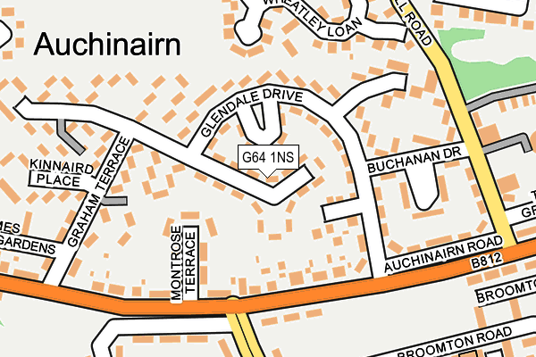 G64 1NS map - OS OpenMap – Local (Ordnance Survey)