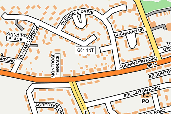 G64 1NT map - OS OpenMap – Local (Ordnance Survey)