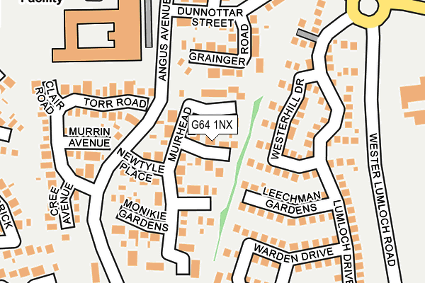 G64 1NX map - OS OpenMap – Local (Ordnance Survey)