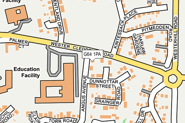 G64 1PA map - OS OpenMap – Local (Ordnance Survey)