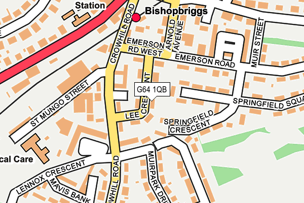 G64 1QB map - OS OpenMap – Local (Ordnance Survey)