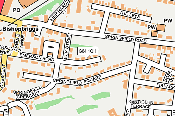 G64 1QH map - OS OpenMap – Local (Ordnance Survey)