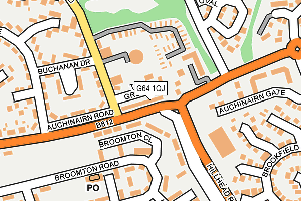 G64 1QJ map - OS OpenMap – Local (Ordnance Survey)
