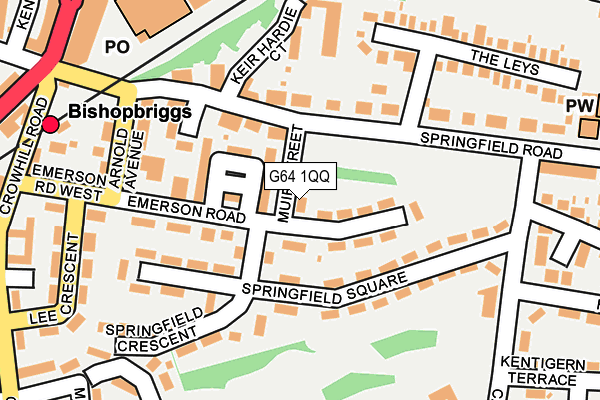 G64 1QQ map - OS OpenMap – Local (Ordnance Survey)