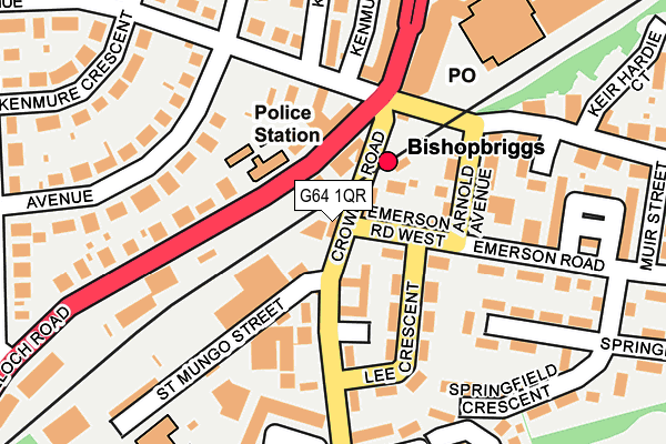 G64 1QR map - OS OpenMap – Local (Ordnance Survey)