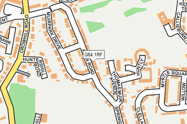 G64 1RF map - OS OpenMap – Local (Ordnance Survey)