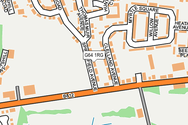 G64 1RG map - OS OpenMap – Local (Ordnance Survey)