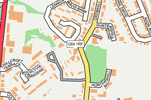 G64 1RP map - OS OpenMap – Local (Ordnance Survey)