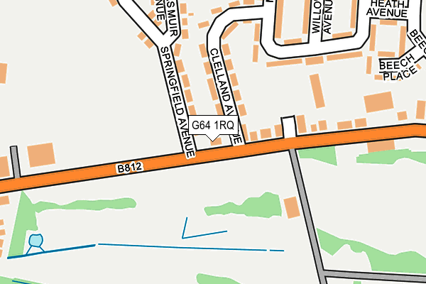 G64 1RQ map - OS OpenMap – Local (Ordnance Survey)