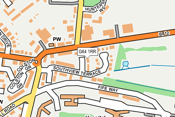 G64 1RR map - OS OpenMap – Local (Ordnance Survey)