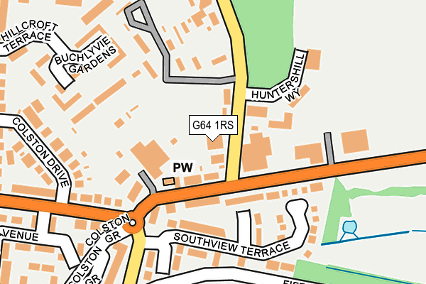 G64 1RS map - OS OpenMap – Local (Ordnance Survey)