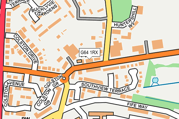 G64 1RX map - OS OpenMap – Local (Ordnance Survey)