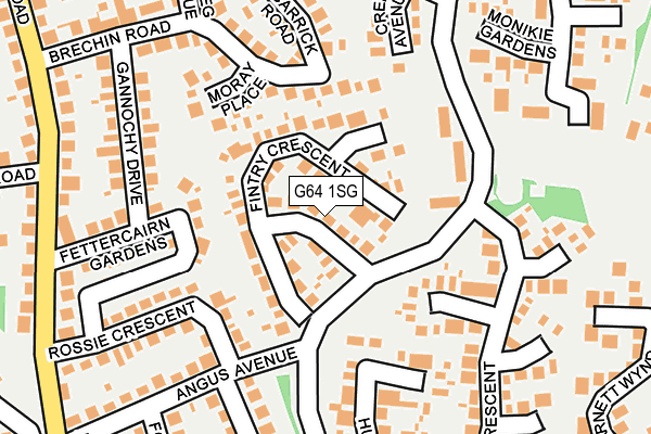 G64 1SG map - OS OpenMap – Local (Ordnance Survey)