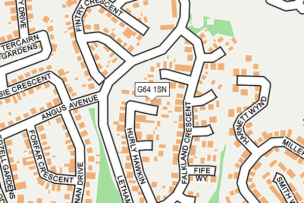 G64 1SN map - OS OpenMap – Local (Ordnance Survey)