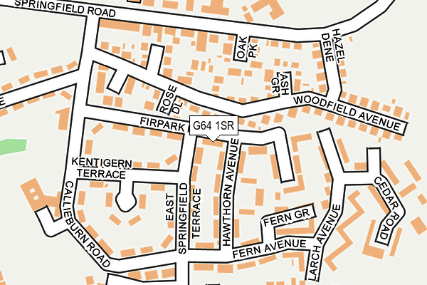 G64 1SR map - OS OpenMap – Local (Ordnance Survey)