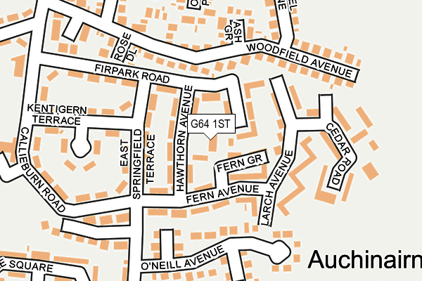 G64 1ST map - OS OpenMap – Local (Ordnance Survey)