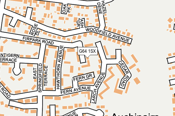 G64 1SX map - OS OpenMap – Local (Ordnance Survey)