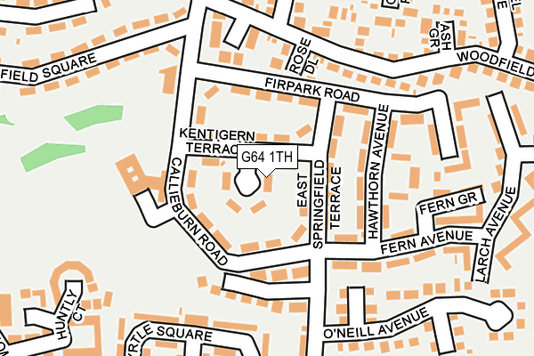 G64 1TH map - OS OpenMap – Local (Ordnance Survey)