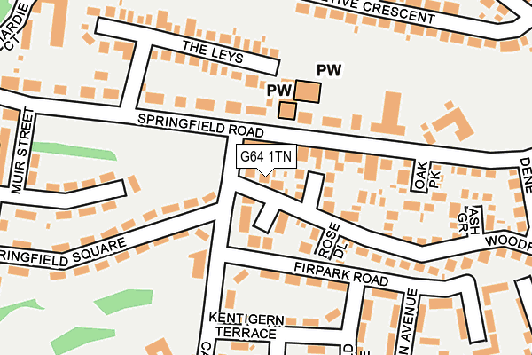 G64 1TN map - OS OpenMap – Local (Ordnance Survey)