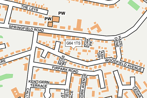 G64 1TS map - OS OpenMap – Local (Ordnance Survey)