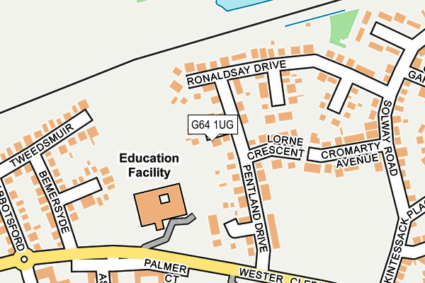 G64 1UG map - OS OpenMap – Local (Ordnance Survey)