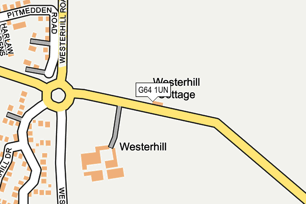 G64 1UN map - OS OpenMap – Local (Ordnance Survey)