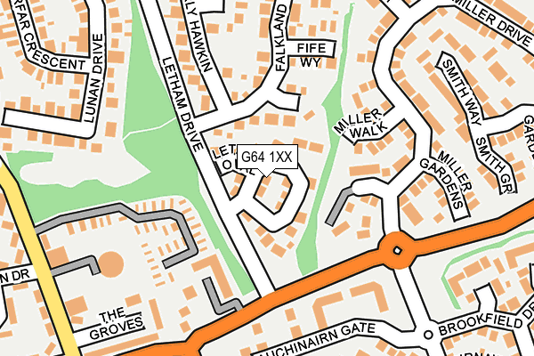 G64 1XX map - OS OpenMap – Local (Ordnance Survey)