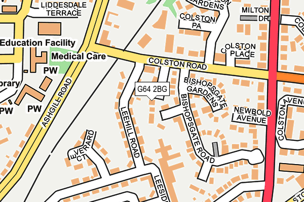 G64 2BG map - OS OpenMap – Local (Ordnance Survey)