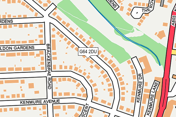G64 2DU map - OS OpenMap – Local (Ordnance Survey)