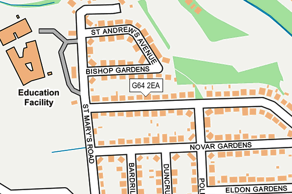 G64 2EA map - OS OpenMap – Local (Ordnance Survey)