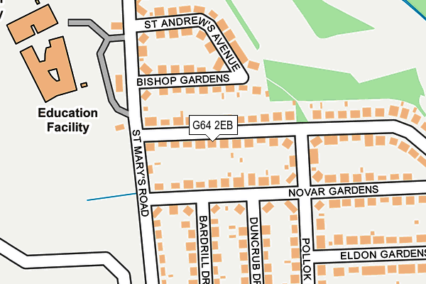 G64 2EB map - OS OpenMap – Local (Ordnance Survey)