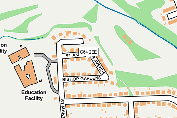 G64 2EE map - OS OpenMap – Local (Ordnance Survey)