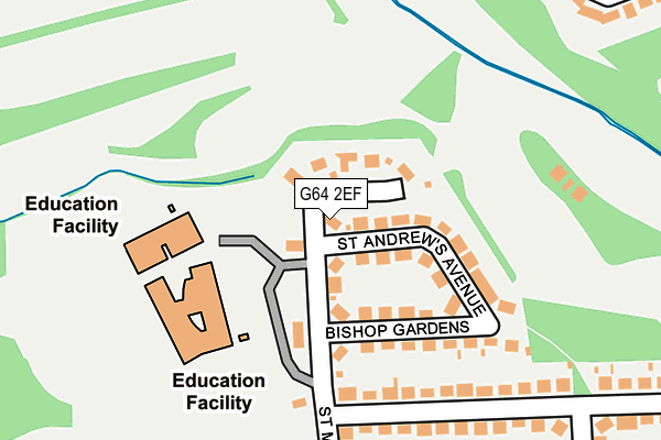 G64 2EF map - OS OpenMap – Local (Ordnance Survey)