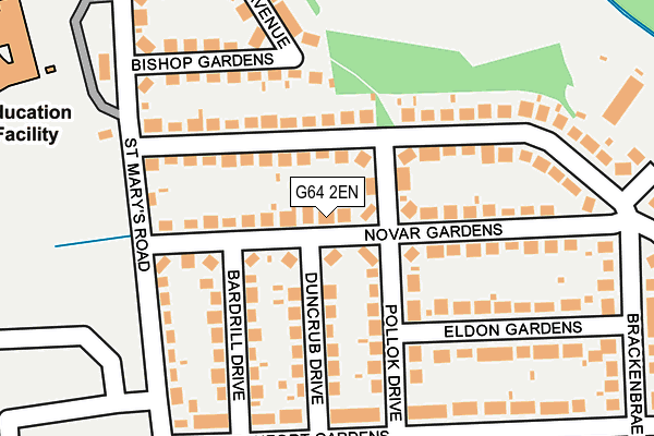 G64 2EN map - OS OpenMap – Local (Ordnance Survey)