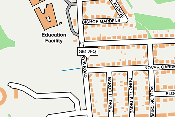 G64 2EQ map - OS OpenMap – Local (Ordnance Survey)