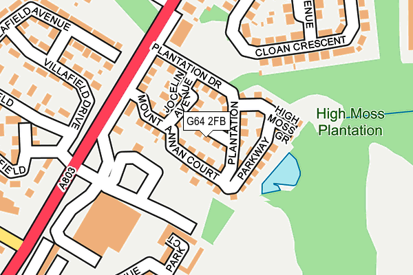 G64 2FB map - OS OpenMap – Local (Ordnance Survey)