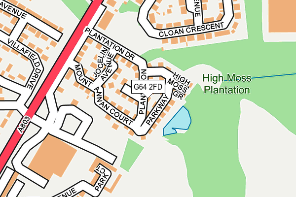 G64 2FD map - OS OpenMap – Local (Ordnance Survey)