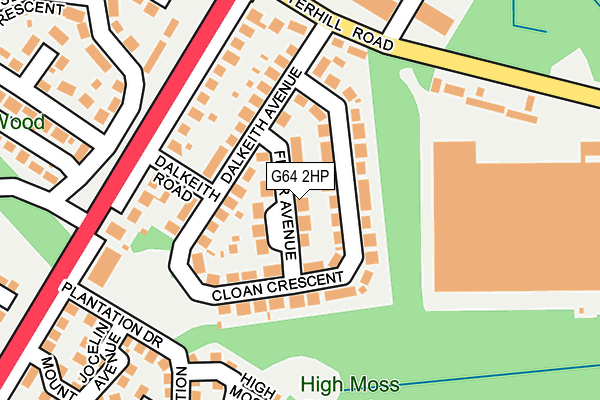 G64 2HP map - OS OpenMap – Local (Ordnance Survey)