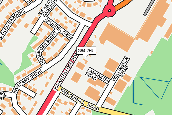 G64 2HU map - OS OpenMap – Local (Ordnance Survey)