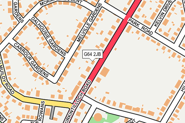 G64 2JB map - OS OpenMap – Local (Ordnance Survey)