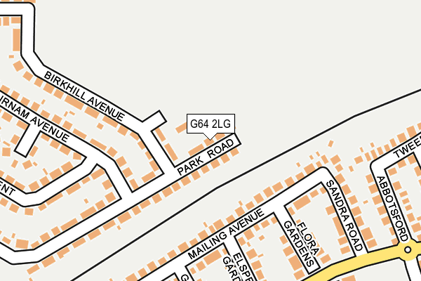 G64 2LG map - OS OpenMap – Local (Ordnance Survey)