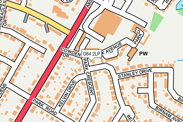 G64 2LP map - OS OpenMap – Local (Ordnance Survey)