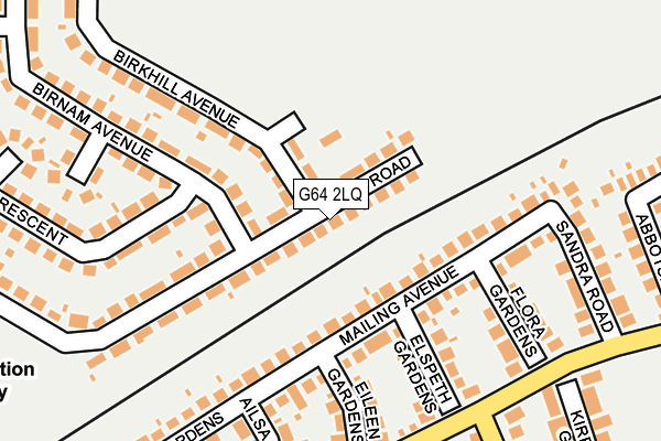 G64 2LQ map - OS OpenMap – Local (Ordnance Survey)