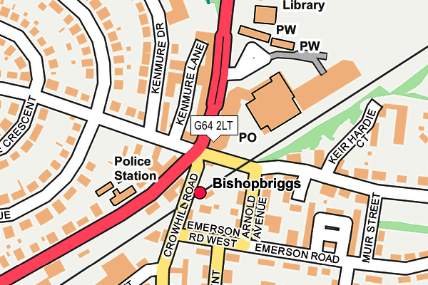 G64 2LT map - OS OpenMap – Local (Ordnance Survey)