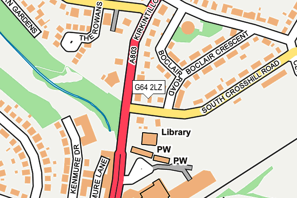 G64 2LZ map - OS OpenMap – Local (Ordnance Survey)