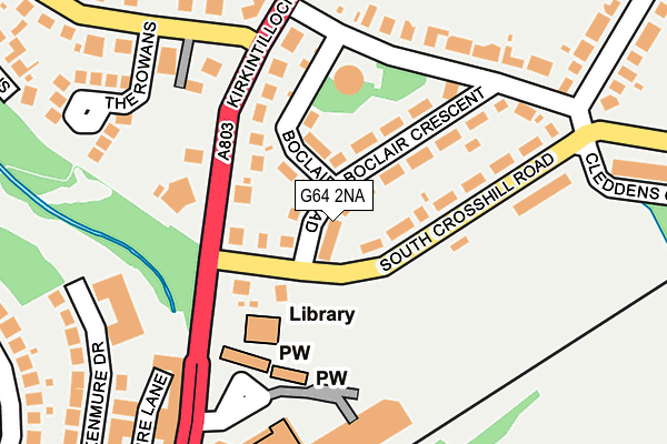 G64 2NA map - OS OpenMap – Local (Ordnance Survey)