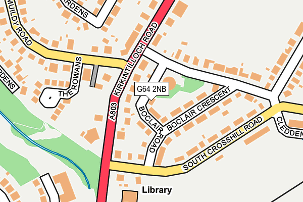 G64 2NB map - OS OpenMap – Local (Ordnance Survey)