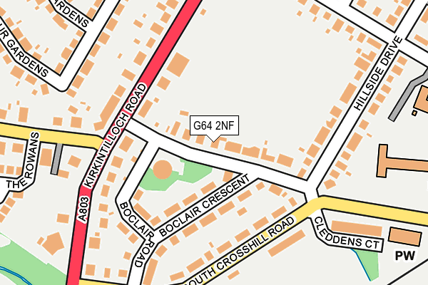 G64 2NF map - OS OpenMap – Local (Ordnance Survey)