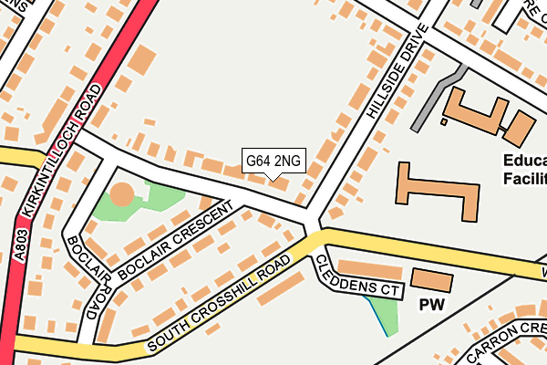 G64 2NG map - OS OpenMap – Local (Ordnance Survey)