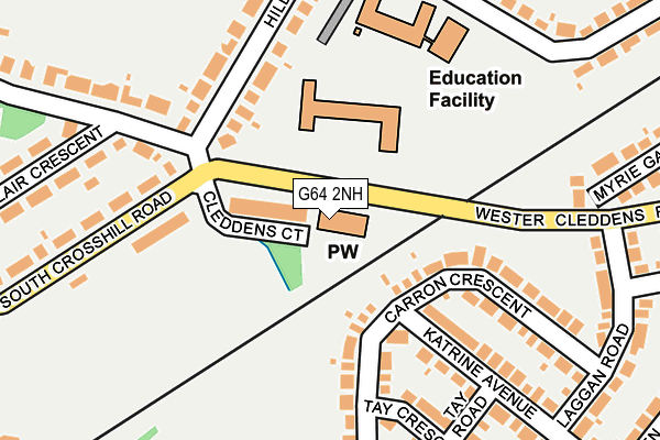 G64 2NH map - OS OpenMap – Local (Ordnance Survey)